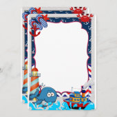 Marinero Einladung (Vorne/Hinten)