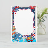 Marinero Einladung (Stehend Vorderseite)