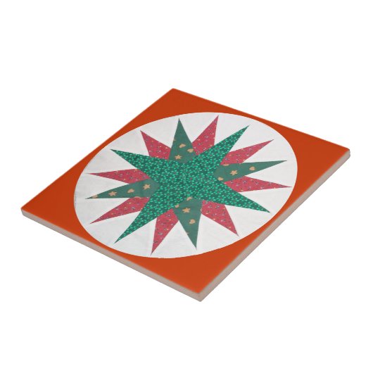 Mariner's Compass Quilt Tile Fliese (Seite)