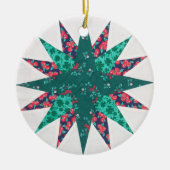 Mariners Kompass Quilt Ornament (Vorne)