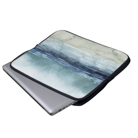 Mariner's Mist - Shoreline Laptopschutzhülle (Vorne Knopf)