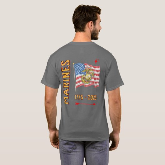 MARINES 1775 T-Shirt (Schwarz voll)