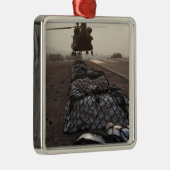 Marines befestigen Segellasten Silbernes Ornament (Rechts)