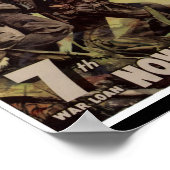 Marines bei Iwo Jima Vintag Poster (Ecke)