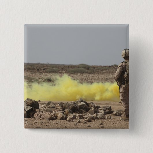 Marines bieten Sicherheit Button (Vorderseite)