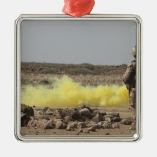 Marines bieten Sicherheit Ornament Aus Metall