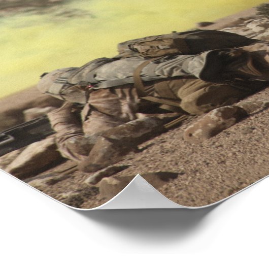 Marines bieten Sicherheit Poster (Ecke)