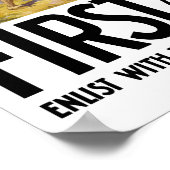 Marines — Erste Bekämpfung in Frankreich Poster (Ecke)