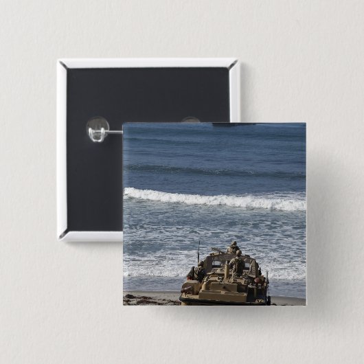 Marines erwarten die Ankunft Button (Vorne & Hinten)