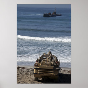 Marines erwarten die Ankunft Poster