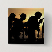 Marines feuern 9mm Handfeuerwaffen Button (Vorderseite)