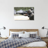 Marines feuern Schusswaffen Leinwanddruck (Insitu (Schlafzimmer))
