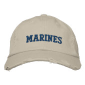 Marines hat bestickte baseballkappe (Vorderseite)