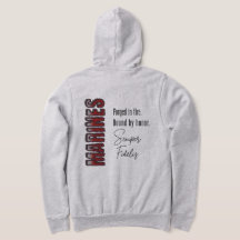 MARINES in Fire Zip Hoodie geschmiedet