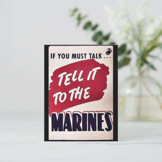 Marines Postkarte (Stehend Vorderseite)