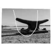 marines, schwarzes und weißes Photothema Große Geschenktüte (Rückseite)