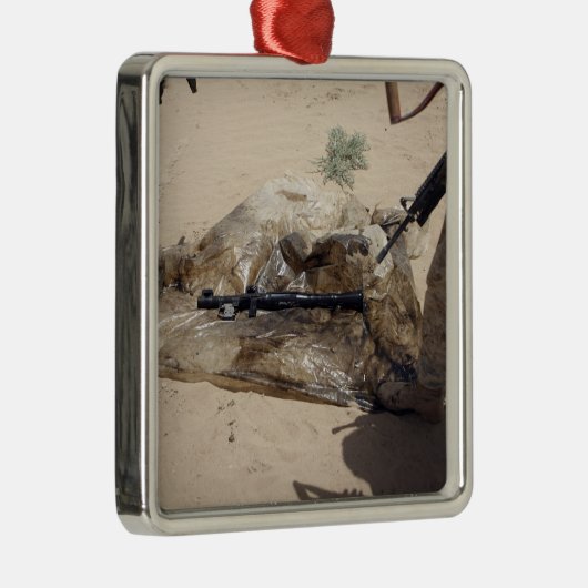 Marines Silbernes Ornament (Rechts)