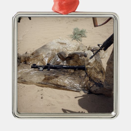 Marines Silbernes Ornament (Vorne)