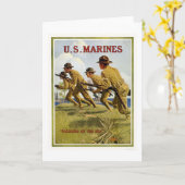 Marines - "Soldaten des Meeres" Karte (Gelbe Blume)