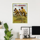 Marines - "Soldaten des Meeres" Poster (Heimbüro)
