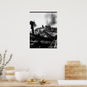 Marines stürmen Tarawa. Gilbert_War Image Poster (Küche)