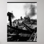 Marines stürmen Tarawa. Gilbert_War Image Poster (Vorne)