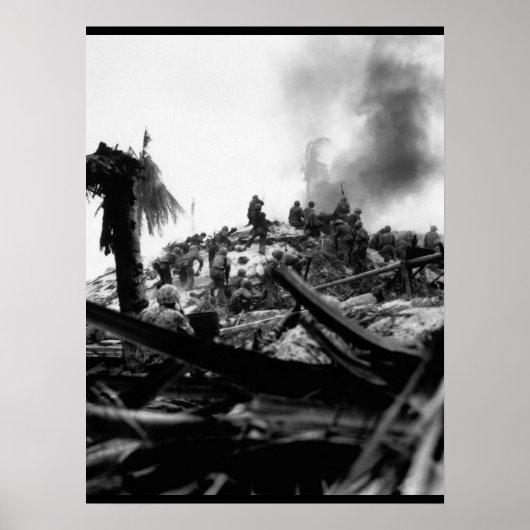 Marines stürmen Tarawa. Gilbert_War Image Poster (Vorne)