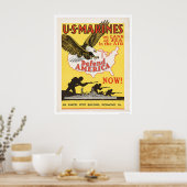 Marines verteidigen Amerika Poster (Küche)