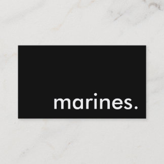 Marines. Visitenkarte
