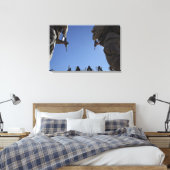 Marines wechseln Zeitschriften inmitten der Entlas Leinwanddruck (Insitu (Schlafzimmer))