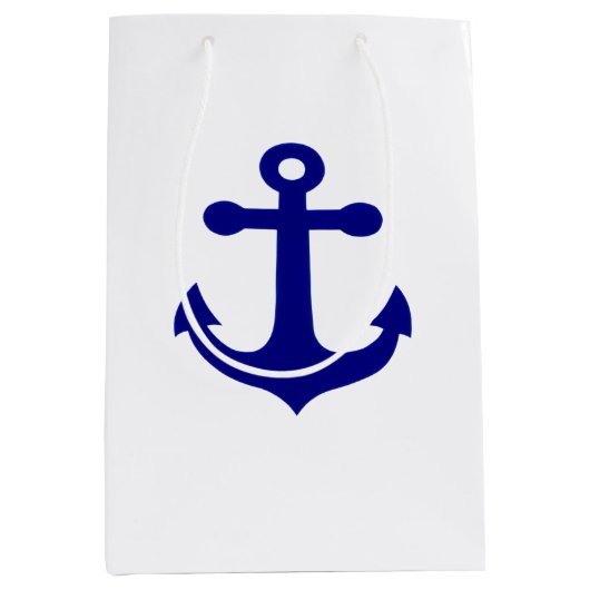 Marineschiff Anker Schifffahrt  Mittlere Geschenktüte (Vorderseite)