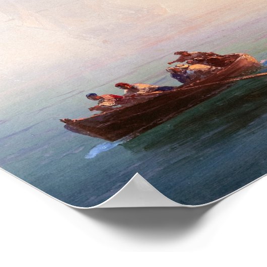 Marineschiff Ivan Aivazovsky Seescape Poster (Ecke)