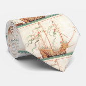 Marineschiff Krawatte (Gerollt)