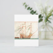 Marineschiff Postkarte (Stehend Vorderseite)