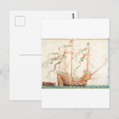 Marineschiff Postkarte (Vorne/Hinten)