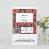 Marineschiffe und KorallenDamast Hochzeit große Ca (Stehend Vorderseite)