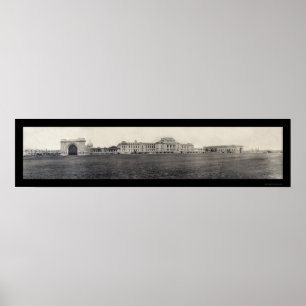 Marineschule-Gebäude-Foto 1909 Poster