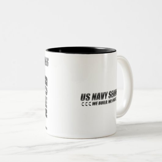 MarineSeabees Zweifarbige Tasse (VorderseiteRechts)