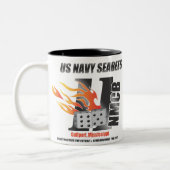 MarineSeabees Zweifarbige Tasse (Links)