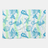 Marineskizze-Muster Handtuch (Horizontal)