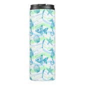 Marineskizze-Muster Thermosbecher (Rückseite)