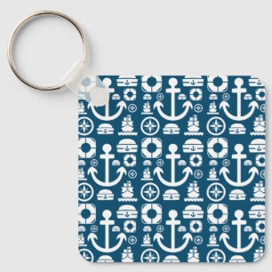 Marinesoldat Element Meer Muster Schlüsselanhänger