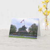 Marinesoldaten an Iwojima-Statue, Karte (Gelbe Blume)