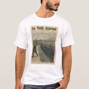 Marinesoldaten auf Parade am Bericht vom 14. T-Shirt