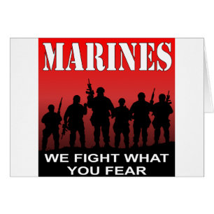 Marinesoldaten kämpfen wir, was Sie befürchten