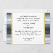 Marinestreifen, Leuchtturm, Hochzeiten auf See Einladung (Rückseite)