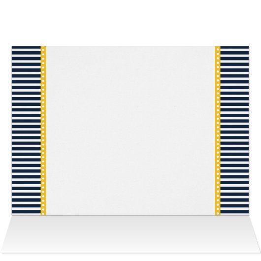 Marinestreifen, Leuchtturm, nautische Tischnummer (Innenansicht Horizontal (Oben))