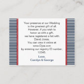 Marinestreifen, Leuchtturm, Schiffsregister Begleitkarte (Rückseite)