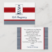 Marinestreifen, Leuchtturm, Schiffsregister Begleitkarte (Vorne/Hinten)