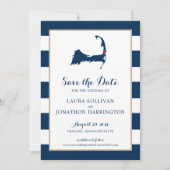 Marinestreifen Orleans Cape Cod Save the Date (Vorderseite)